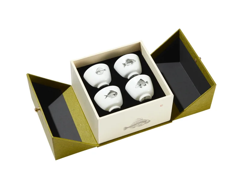 Four Classic Jingdezhen Porcelain Cups Set — 1
