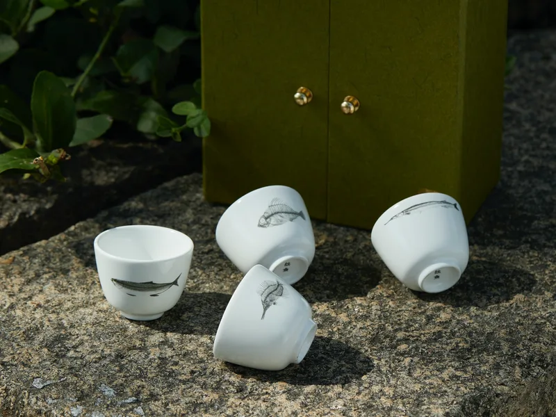Four Classic Jingdezhen Porcelain Cups Set — 2