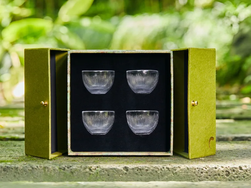 Four Dianpei Liuli Ice Rain Teacups — 3