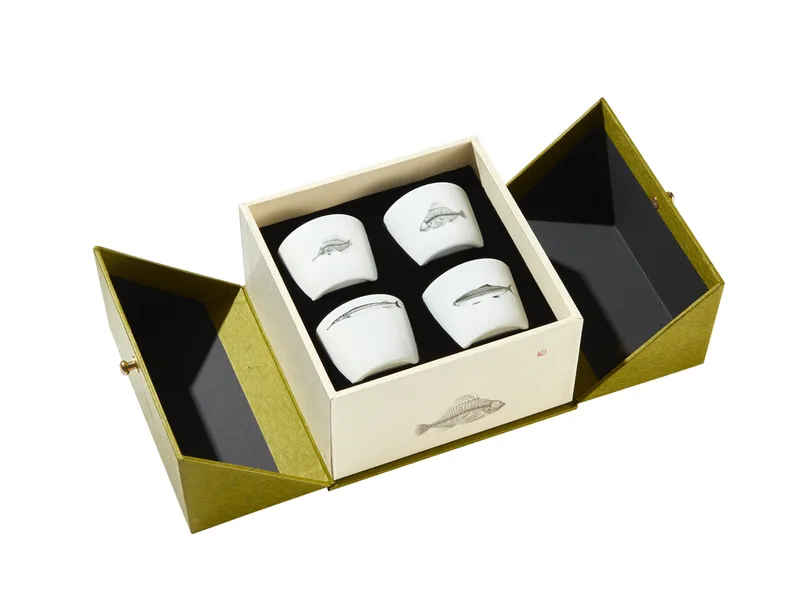 Four Modern Jingdezhen Porcelain Cups Set — 1