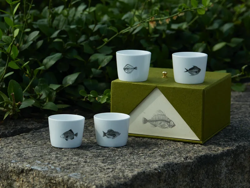 Four Modern Jingdezhen Porcelain Cups Set — 2