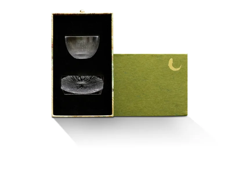 Ice Rain Single Teacup and Coaster Set — 1