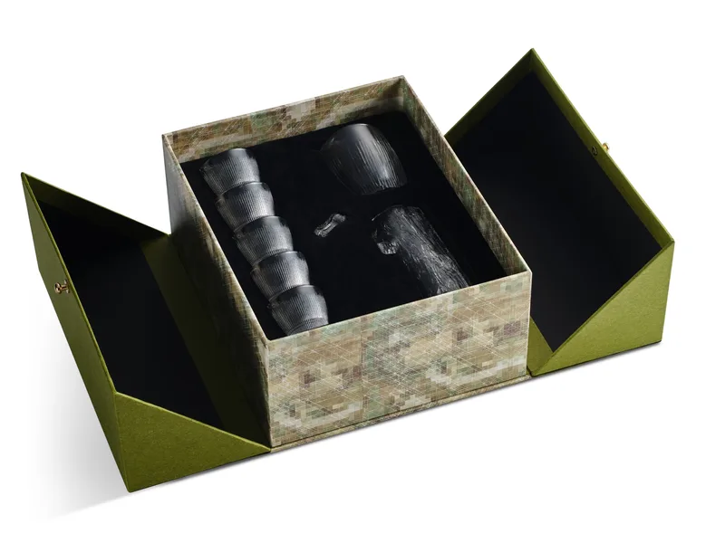 Ice Rain Wide Bottom Five Cup Gift Set — 1
