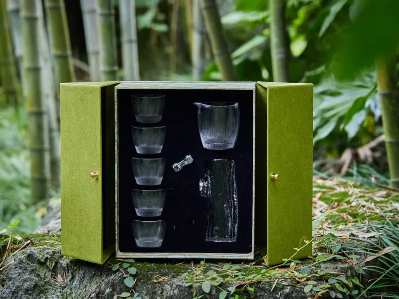 Ice Rain Wide Bottom Five Cup Gift Set — 4