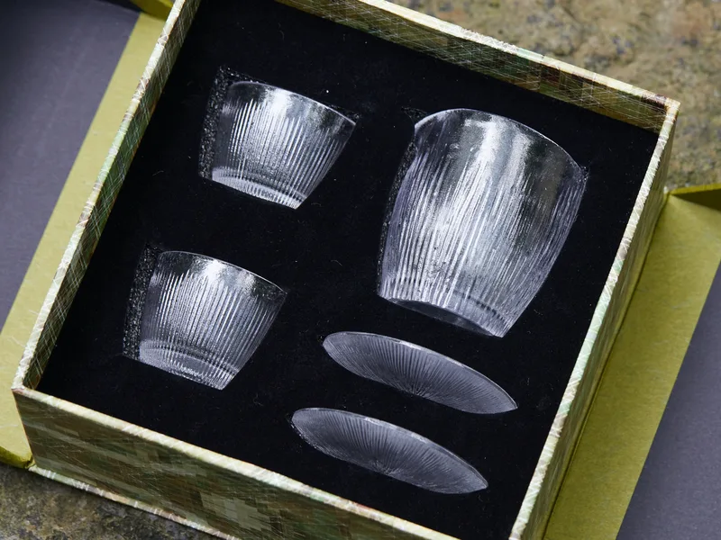 Ice Rain Wide Bottom Gift Set — 2