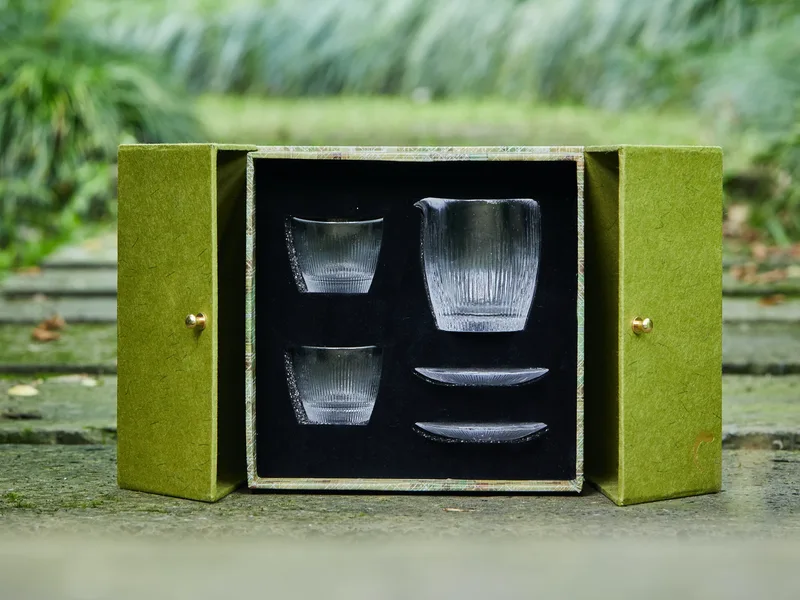 Ice Rain Wide Bottom Gift Set — 4