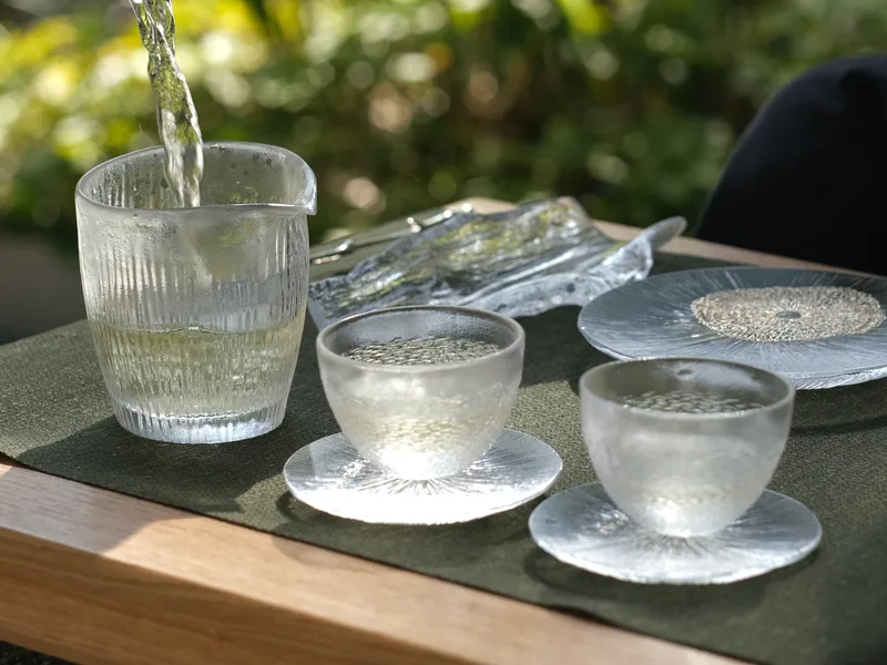 Ice Ripple Clear Rim Gift Set — 2