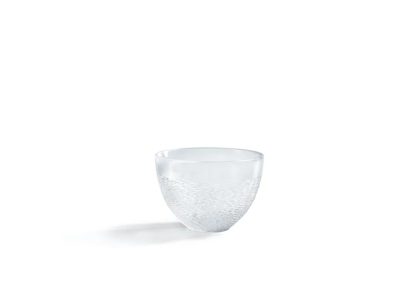 Ice Ripple Clear Rim Teacup — 1