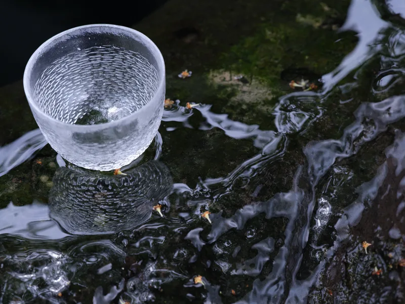 Ice Ripple Clear Rim Teacup — 4