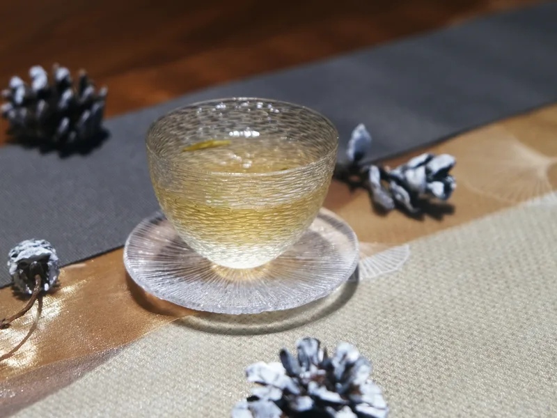 Ice Ripple Single Teacup and Coaster Set — 3