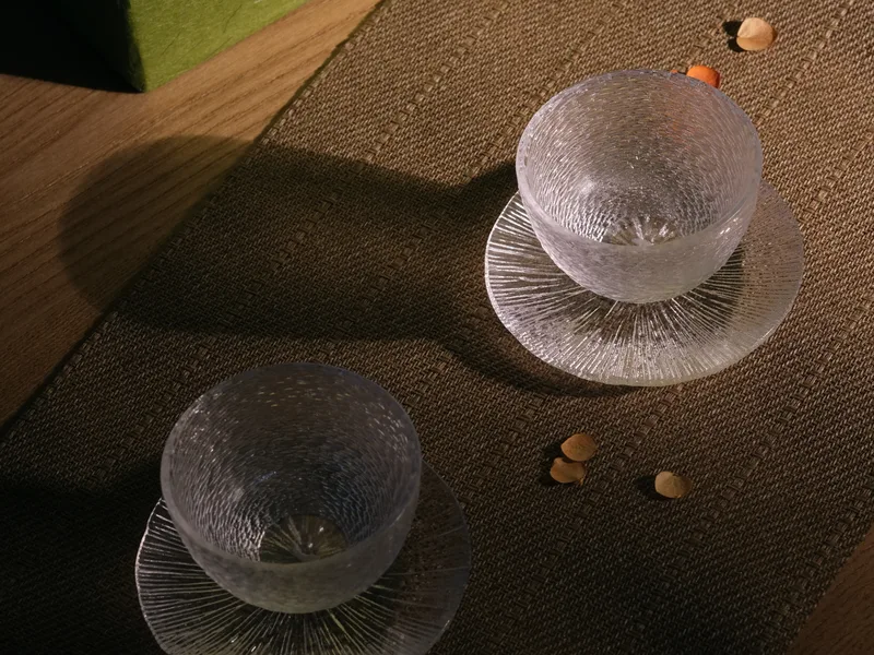 Ice Ripple Teacup and Coaster Set — 2