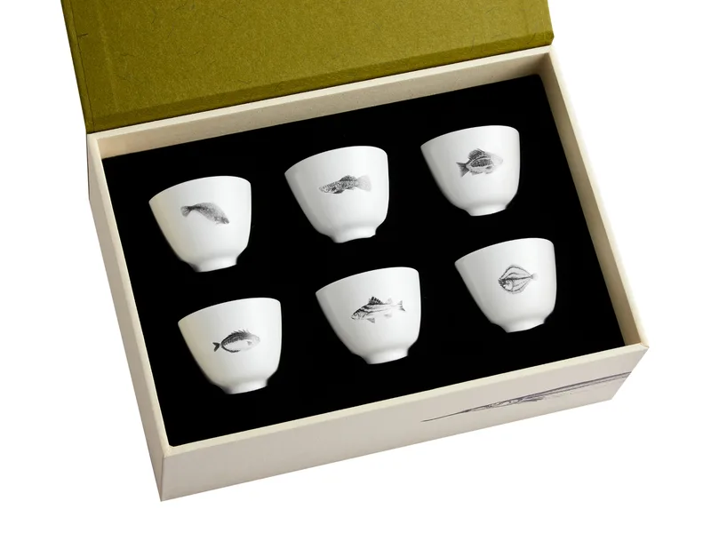 Six Classic Jingdezhen Porcelain Cups Set — 1
