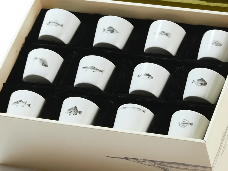 Twelve Modern Jingdezhen Porcelain Cups Set — 3