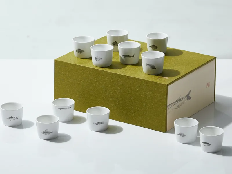 Twelve Modern Jingdezhen Porcelain Cups Set — 4